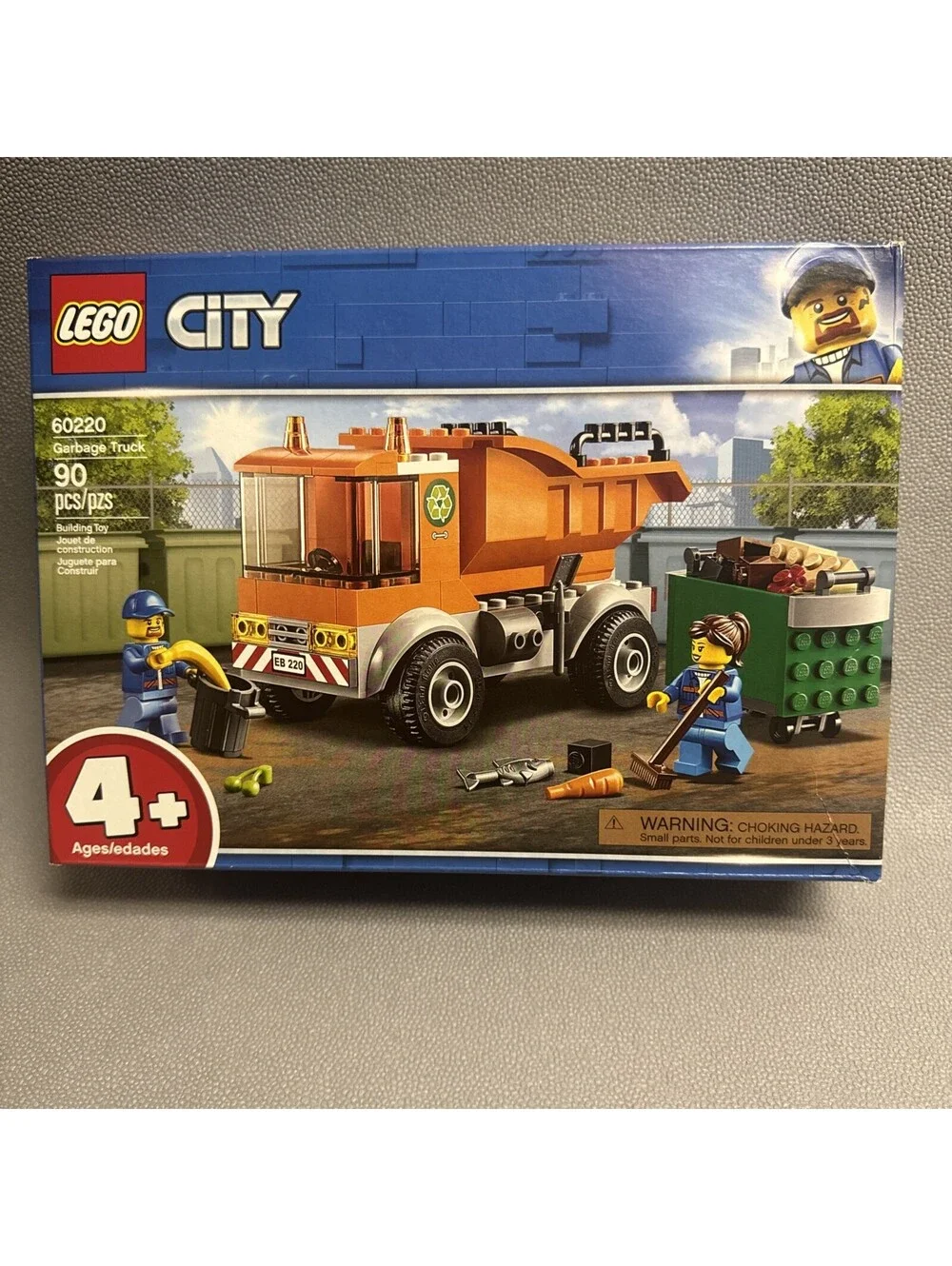 LEGO City Garbage Truck 60220 Trash Recycle Sanitation Retired NEW 90pc ages 4+